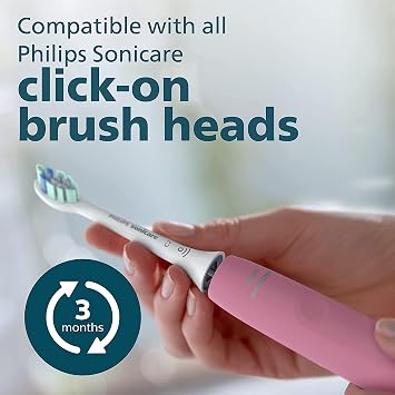 Philips Sonicare ProtectiveClean 4100 Rechargeable Electric Power Toothbrush, Pink, HX6815/01