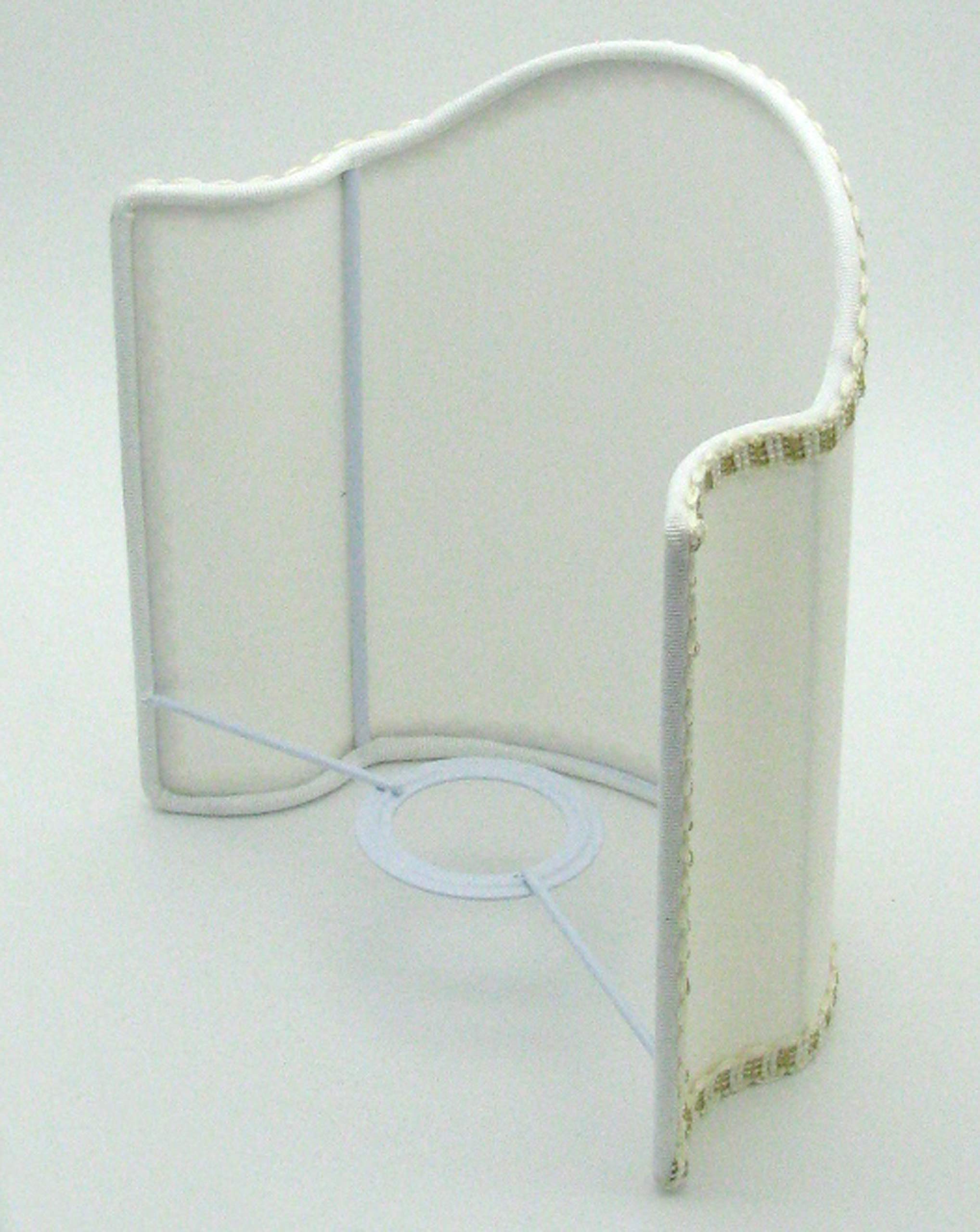 Paralume mezzo ventola Cartella in tessuto e PVC - produzione propria - made in Italy (cm 50)