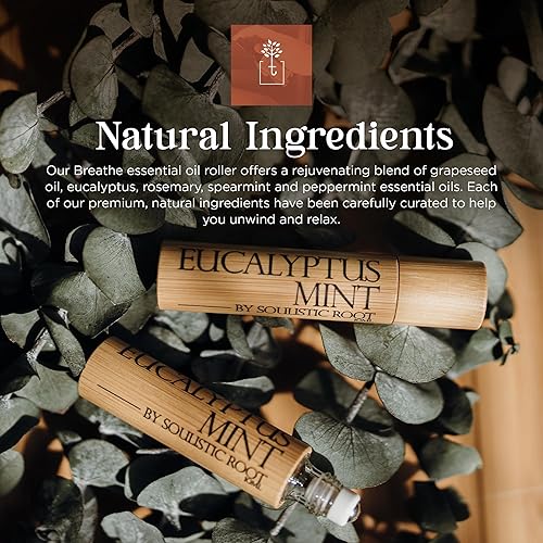 Miniatura 7 de Aceite esencial de eucalipto y menta, mezcla de aceites esenciales, aceite esencial de eucalipto, rodillo de aceite esencial de menta, productos de