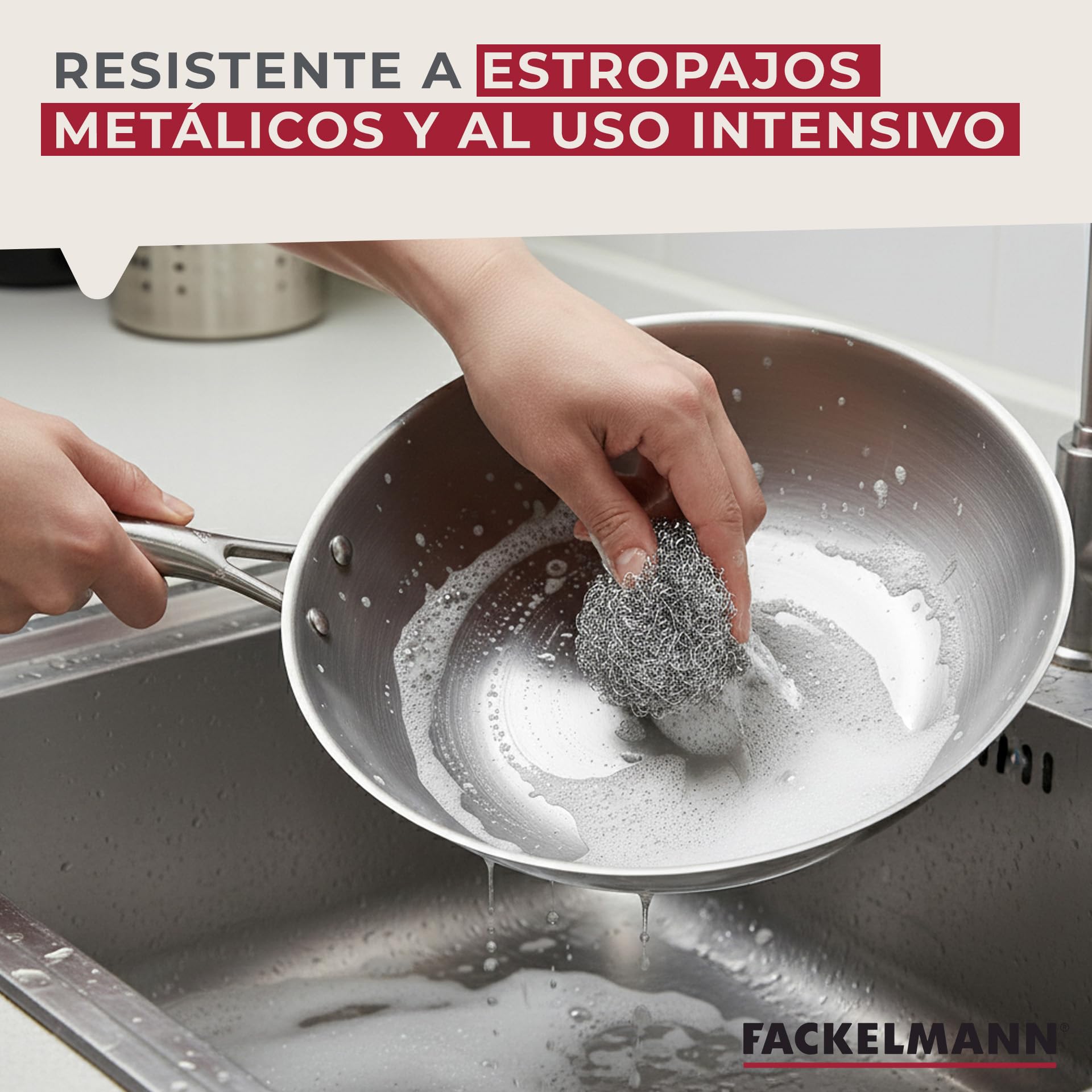 Fackelmann Vita3 Set de Sartenes, incluye Sartén 26 cm y Sartén 28 cm, Acero Inoxidable Triply sin Antiadherente, Libre de PFA, Aptas para Inducción y todo tipo de Cocinas, Aptas para Lavavajillas