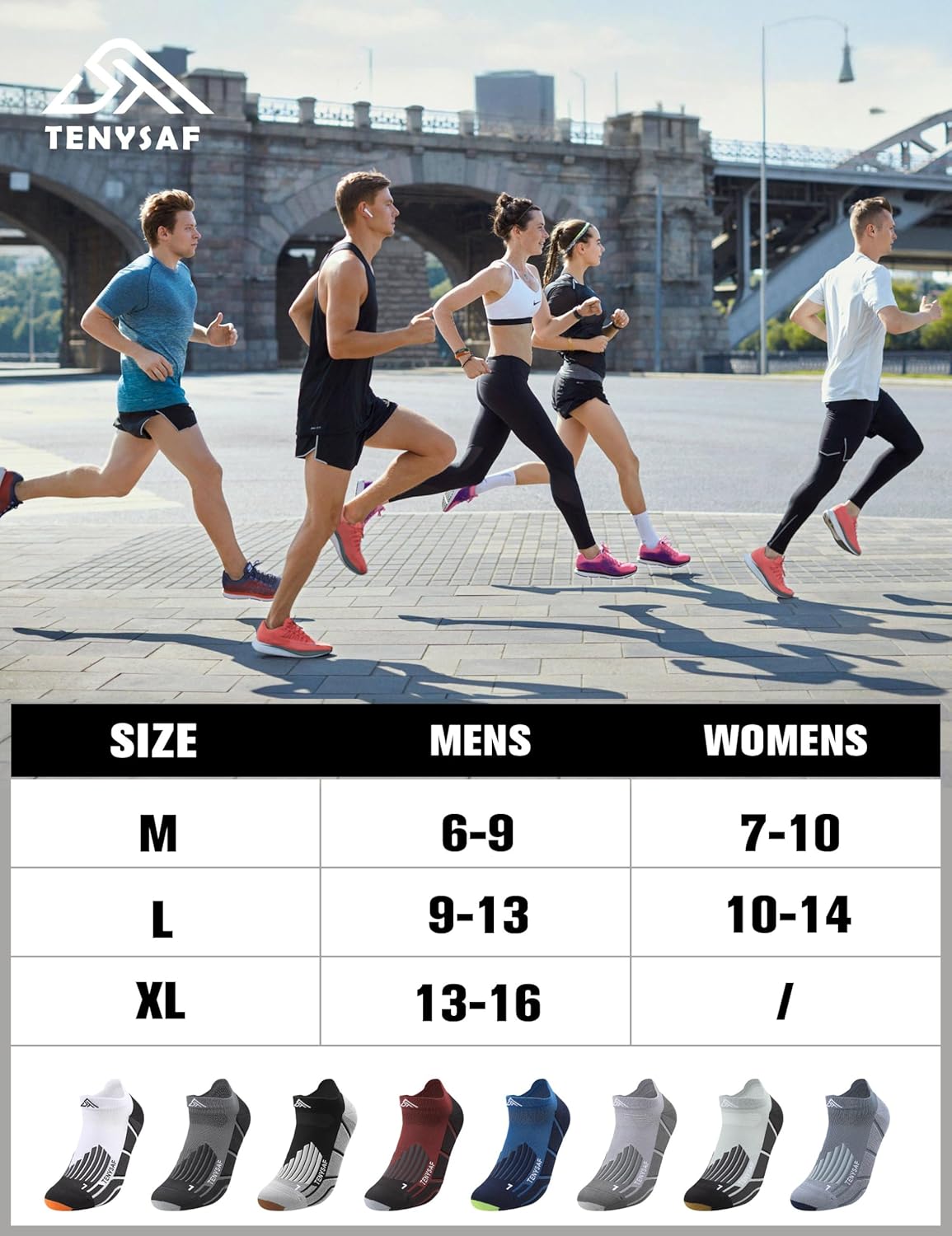 Compression Running Socks for Runners: Low Cut Ankle Socks Anti-Blister Athletic Socks for Hiking Golf Work - Image 6