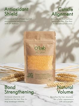 O'lab Protein Bazlı Saç Bakım Tozu 50 g | Boyalı Saçlar İçin Onarıcı, Hacim Veren ve Yıpranma Karşıtı Saç Proteini