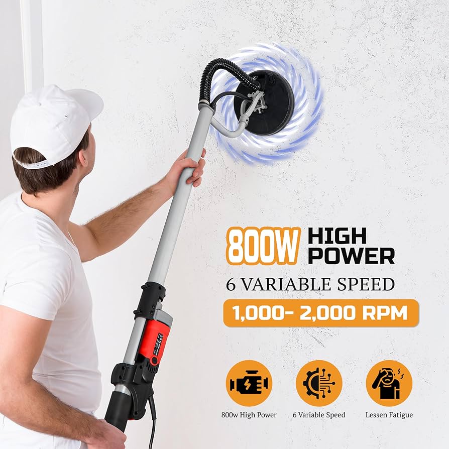 ★APESOUNDS 8cmCD Yes,NY(Long Distance)★ ZENY 800W Electric Drywall Sander Adjustable Variable Speed
