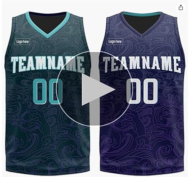 バスケットボールチームユニホーム6着上下セット　リバーシブル Amazon | [Onegam] リバーシブル バスケユニフォーム 上下セット