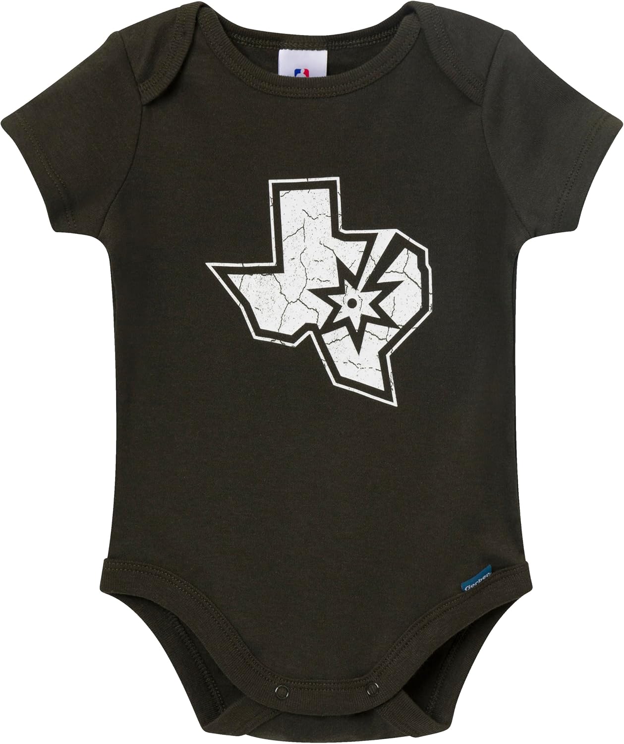 Gerber unisex-baby NBA Team 2 Pack Short Sleeve Onesie Bodysuits