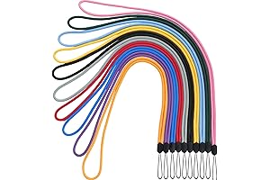 YOUOWO 10-Pack Neck Lanyards | 10 Vibrant Colors | Versatile Lanyards for Everyday Use