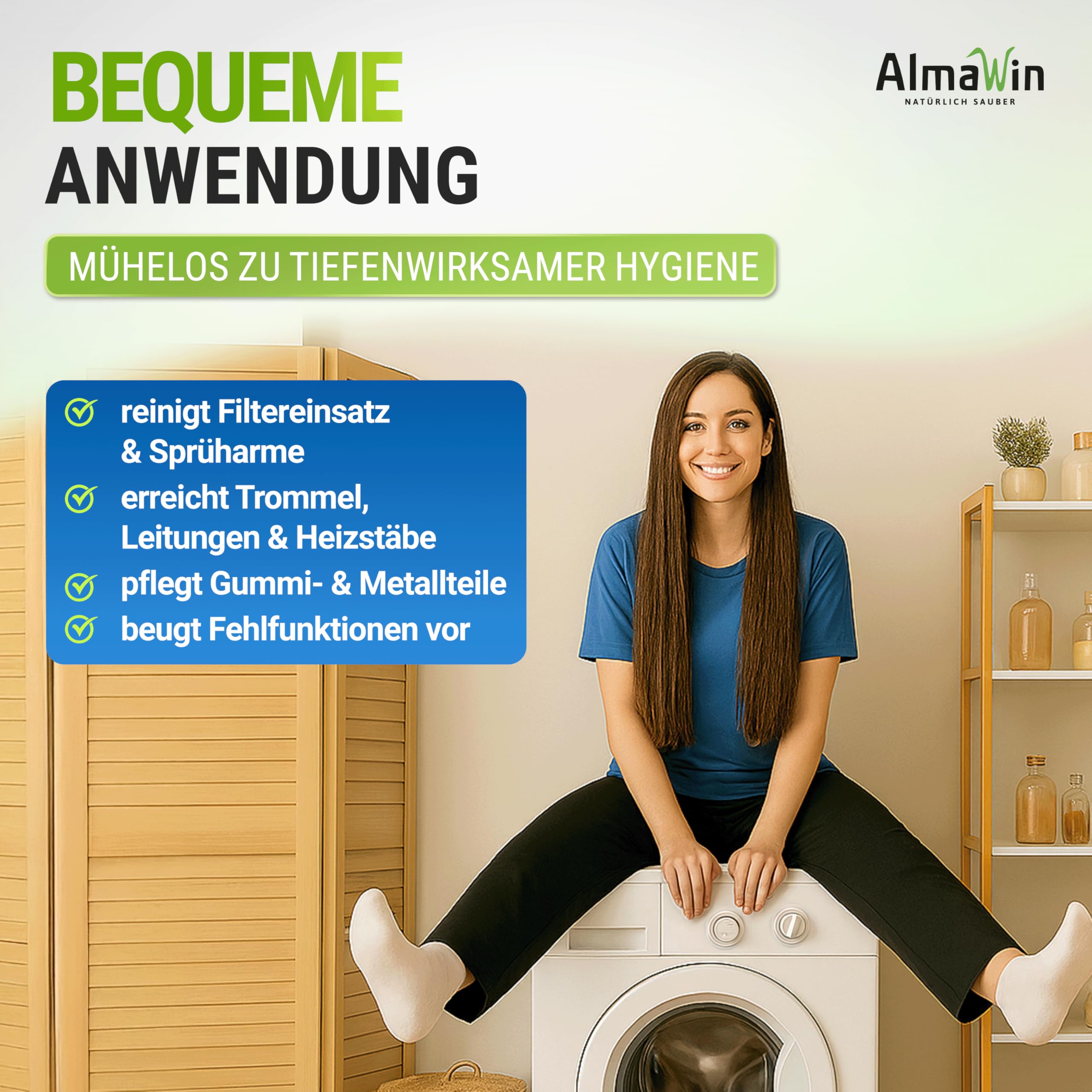 PROSZEK DO CZYSZCZENIA PRALEK I ZMYWAREK ECO 200 g - ALMAWIN