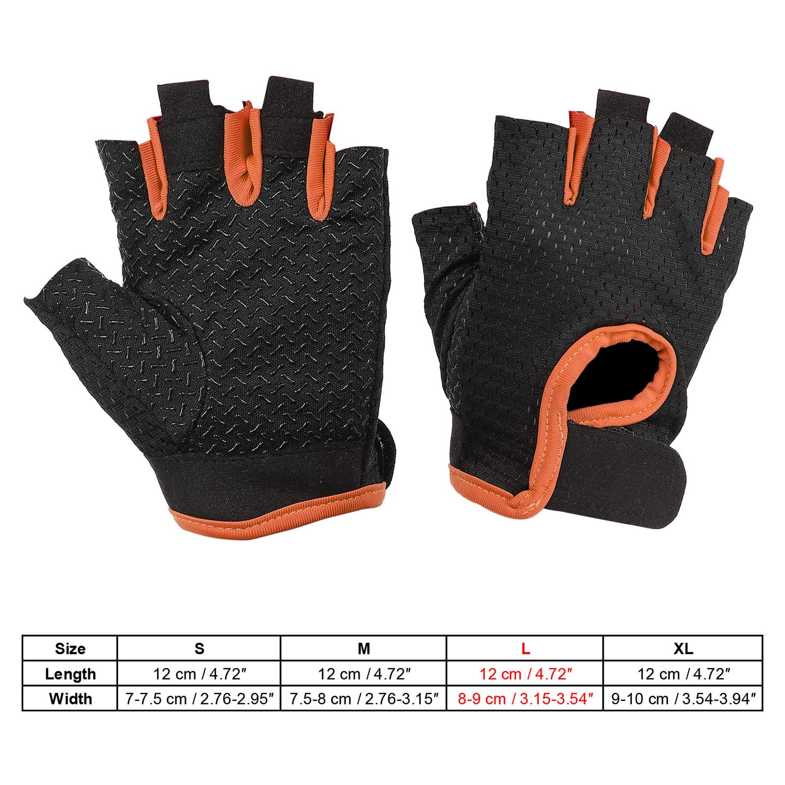 PATIKIL Fishing Gloves, 1 Pair Breathable Fingerless Sun Protection Gloves for Men Women Rowing Kayaking Cycling Hiking Black - Image 3
