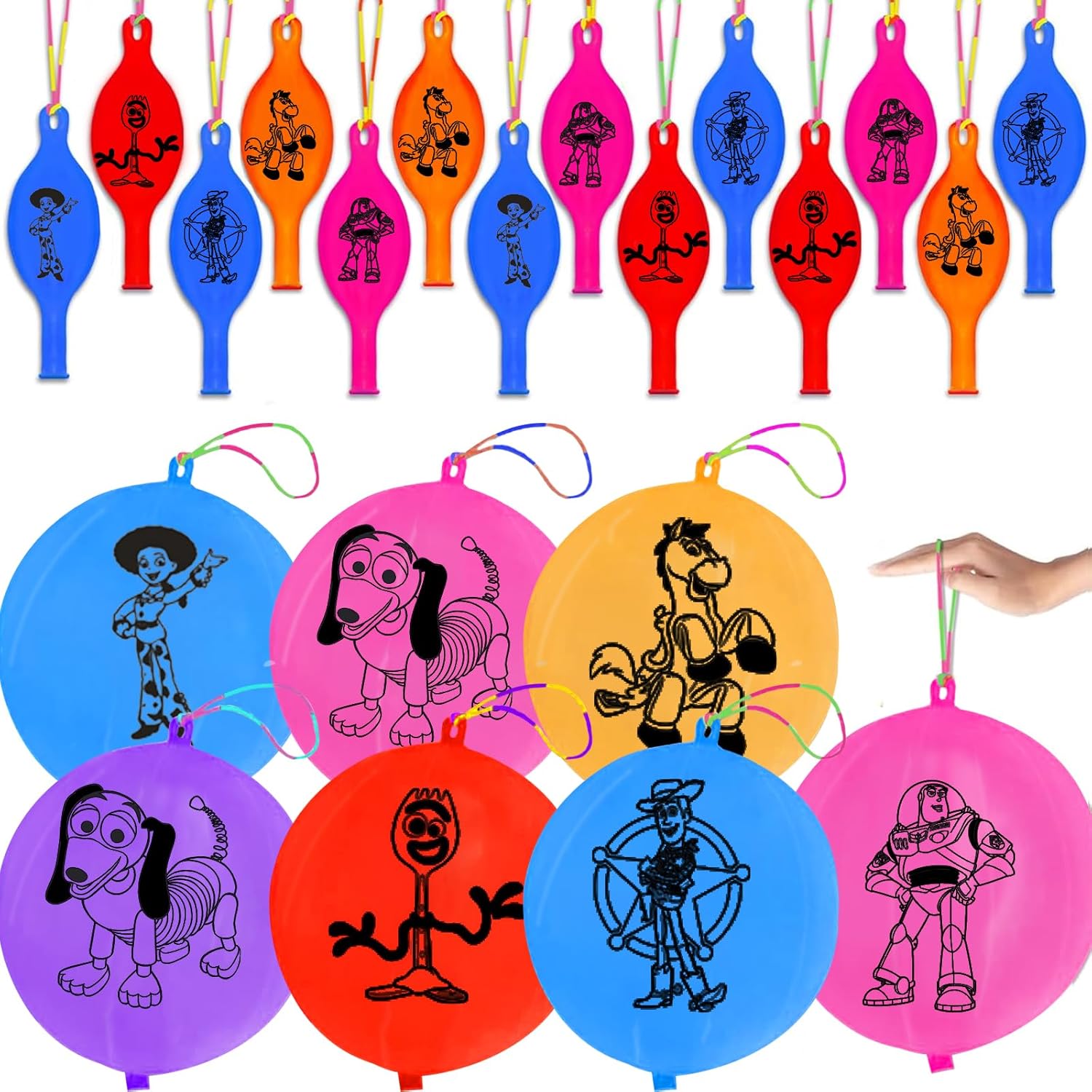 30 Pcs Toy Inspired Story Punch Balloons Party Favors For