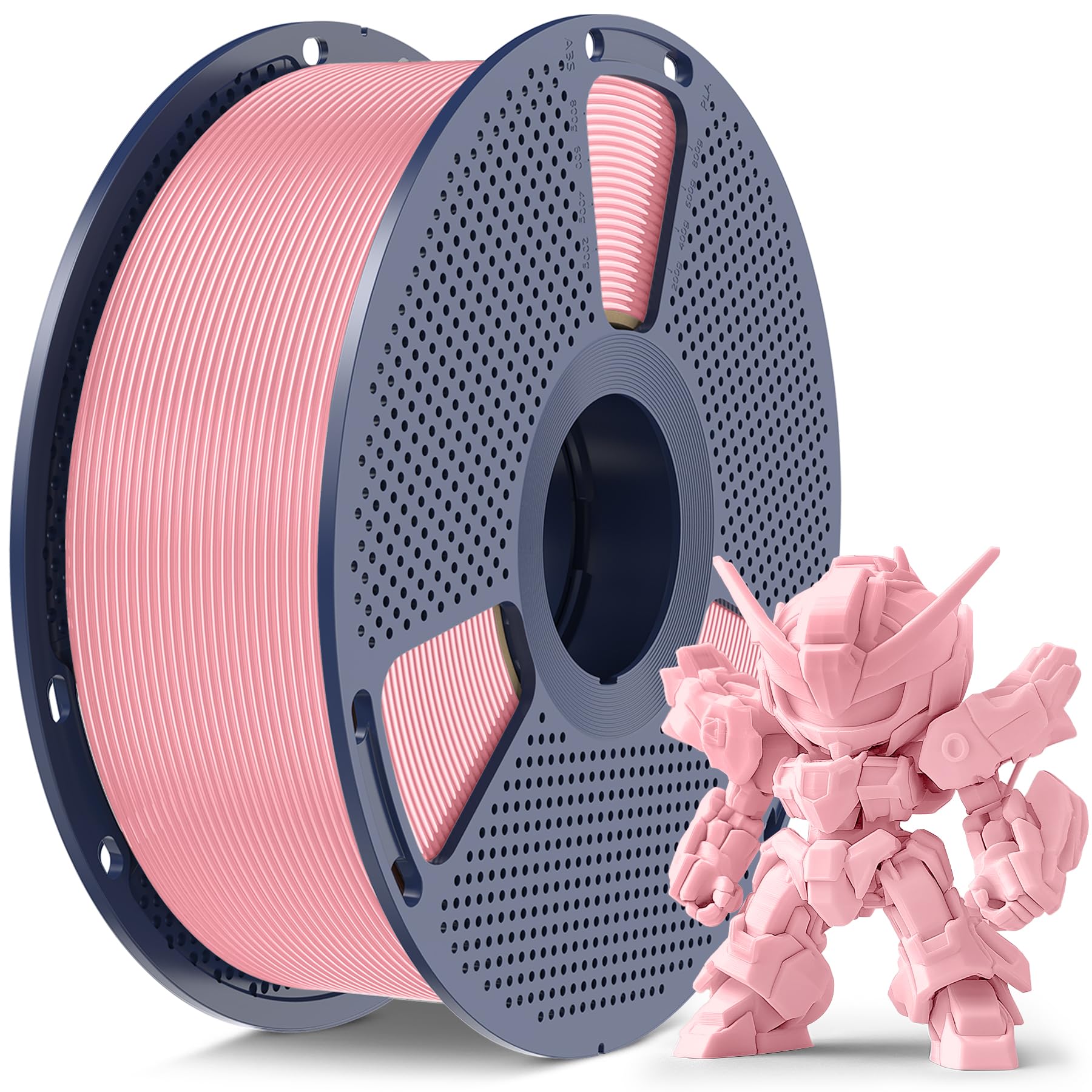 SUNLU High Speed PLA Meta Filamento, 1KG PLA 3D Filamento 1,75mm, Più Resistente Filamento 3D, Precisione Dimensionale +/- 0.02mm, Compatibile con Stampanti 3D FDM, Rocchetto da 1KG (2.2lbs), Rosa