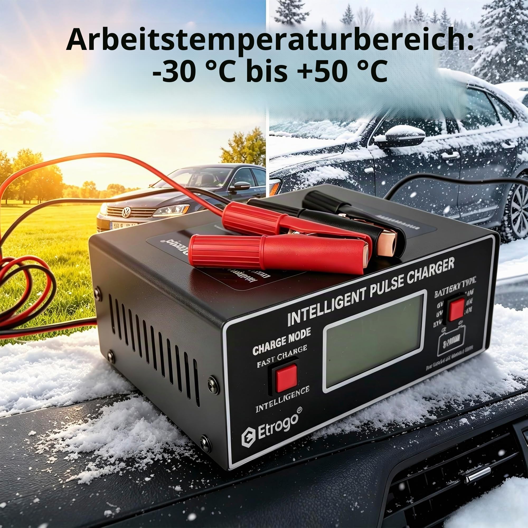 10A Autobatterieladegerät Intelligentes 6V 8V 12V 24V