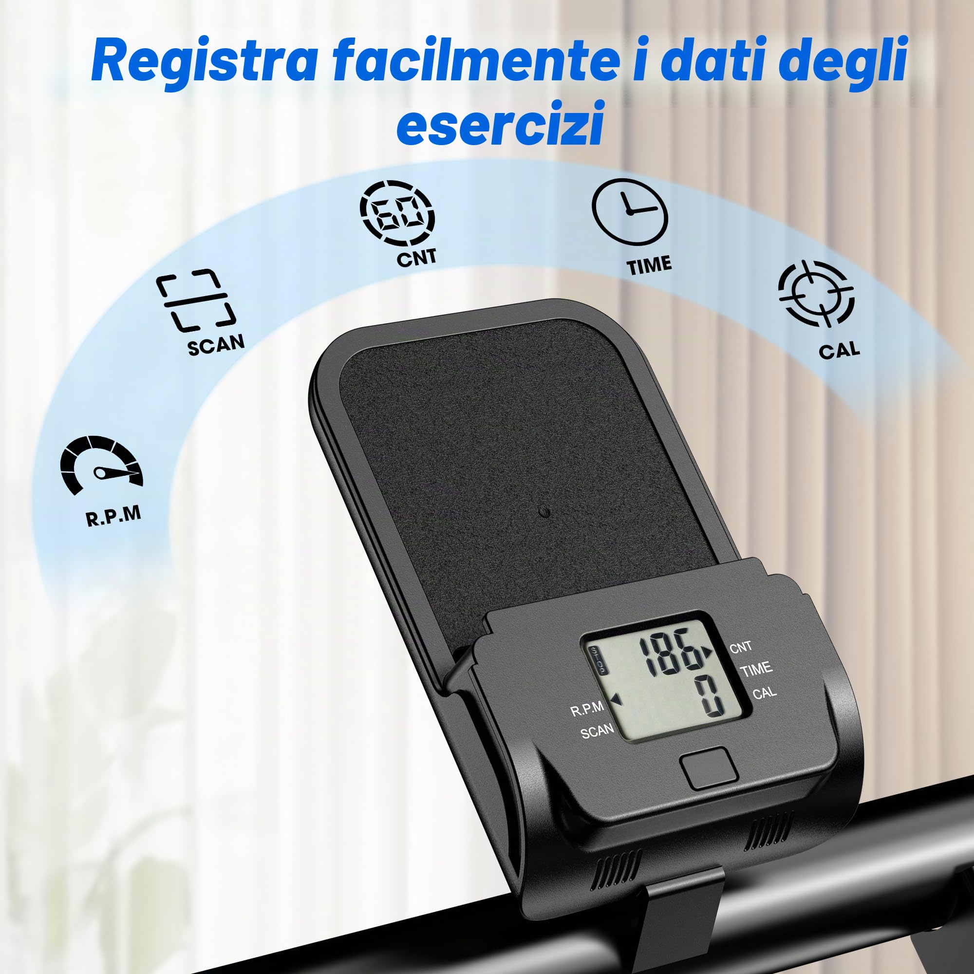 Stair Stepper Pieghevole, Stair Climber Stairmaster Regolabile, Stepper per la Casa con Resistenza Regolabile a 3 Livelli e schermo LCD