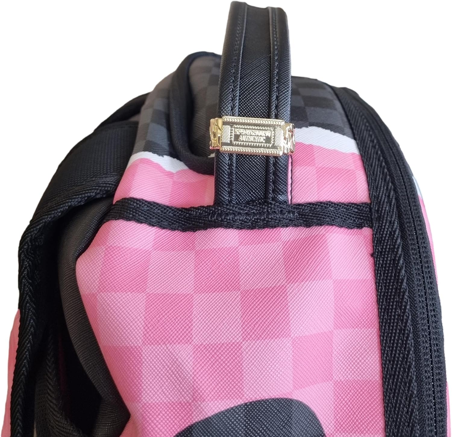SPRAYGROUND Pink And Black Tear Sip DLXSV Backpack