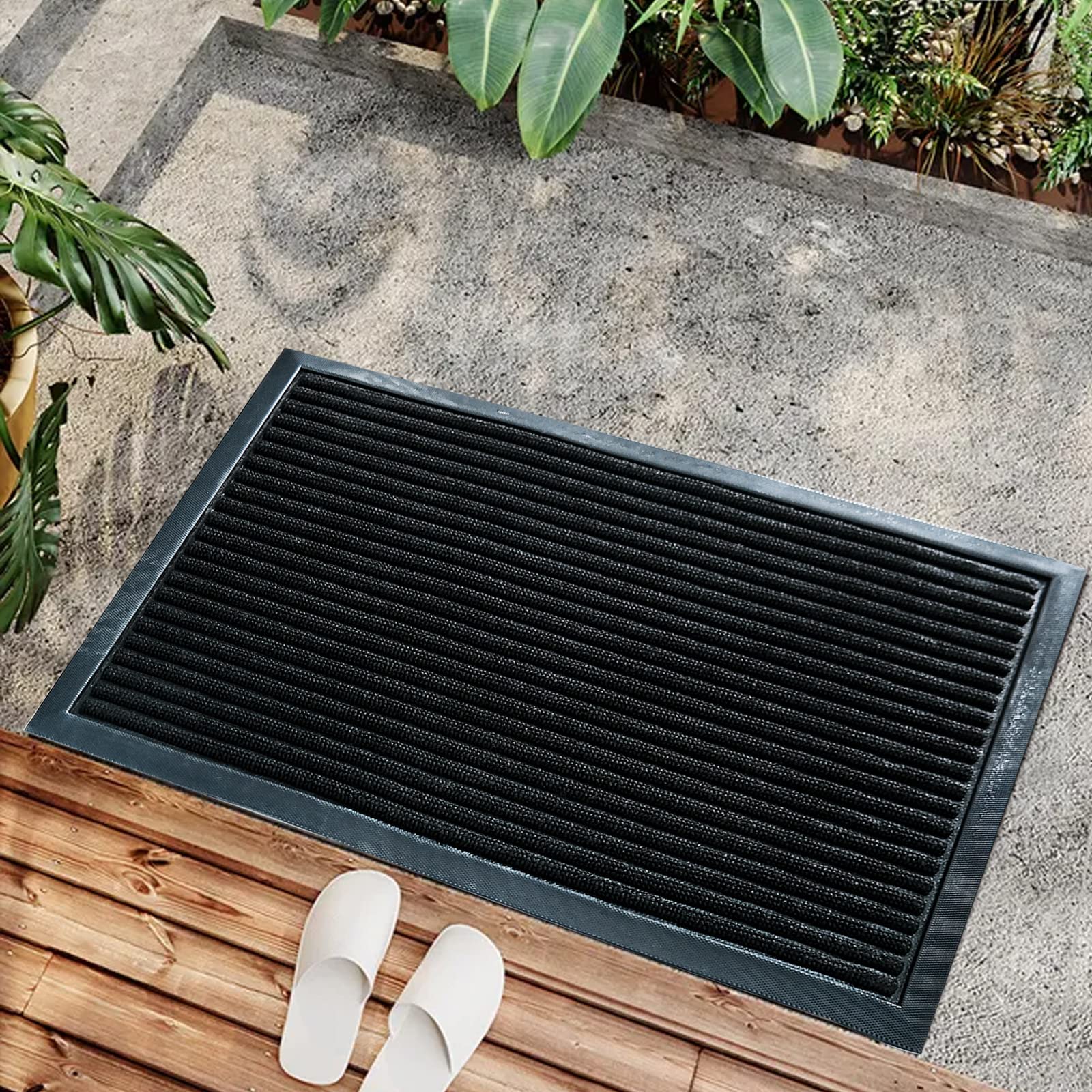 Amazon | AlaTyche 玄関マット 屋外 泥落とし 40x60 cm Amazon | AlaTyche 玄関マット 屋外 泥落とし 40x60 cm