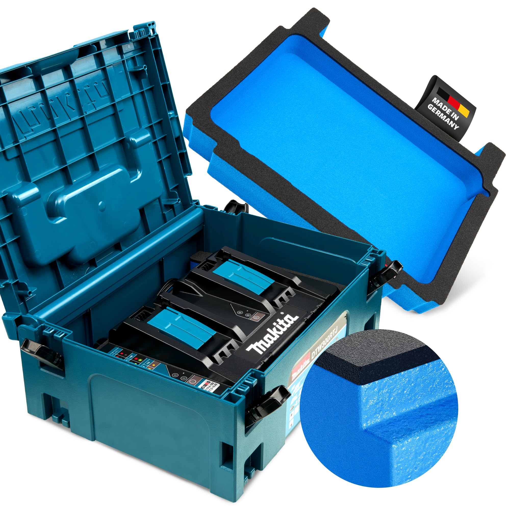 Makita DC18RD Schaumeinlage für MakPac Gr. 2-3 APTEX Polstereinlage
