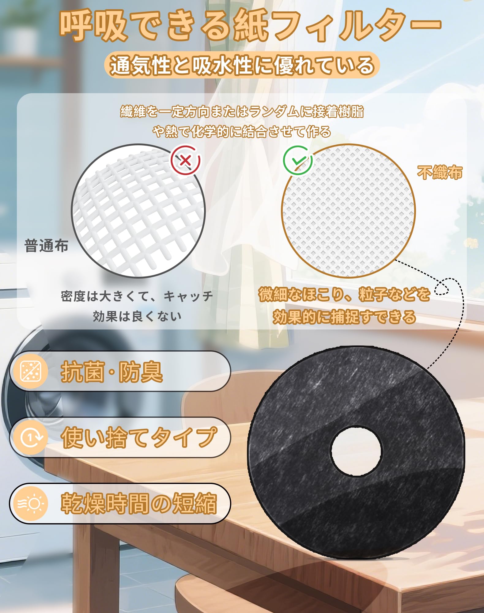 Amazon.co.jp: リンナイ用 乾燥機 フィルター DPF-100 DPF-50100枚入