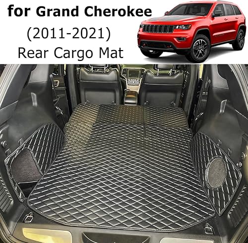 Miniatura 3 de Tapete para maletero y respaldo trasero para Jeep Grand Cherokee 2011-2021, forro de carga antideslizante para todo tipo de clima