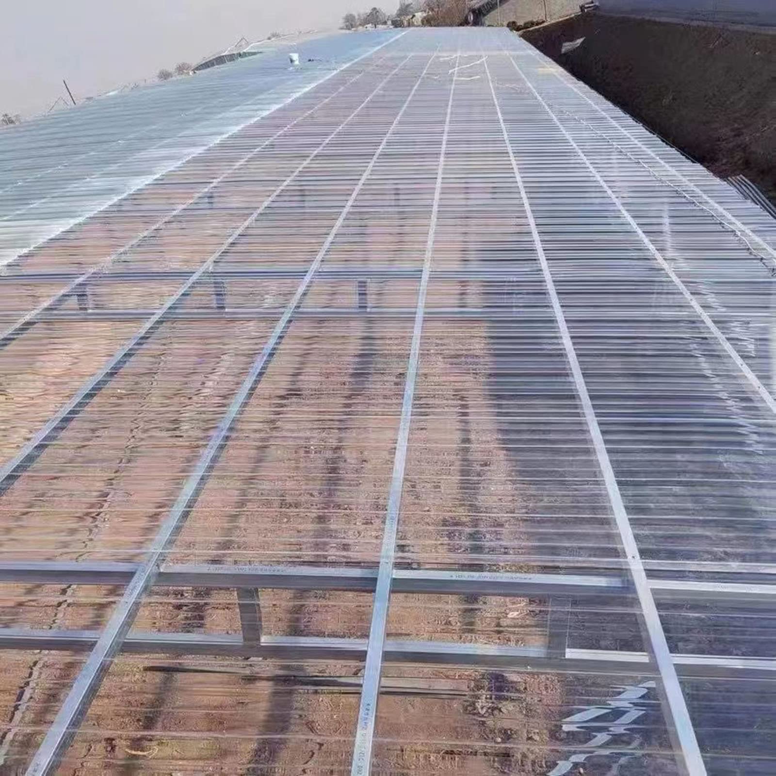 Panel para Tejado Placas de Fibra de Vidrio,Toldo Techo Invernaderos Resistente a la Lluvia Protección contra la Lluvia y los Rayos UV Transparente,CorteLibre,Personalizable (W*L:1.2x1m)
