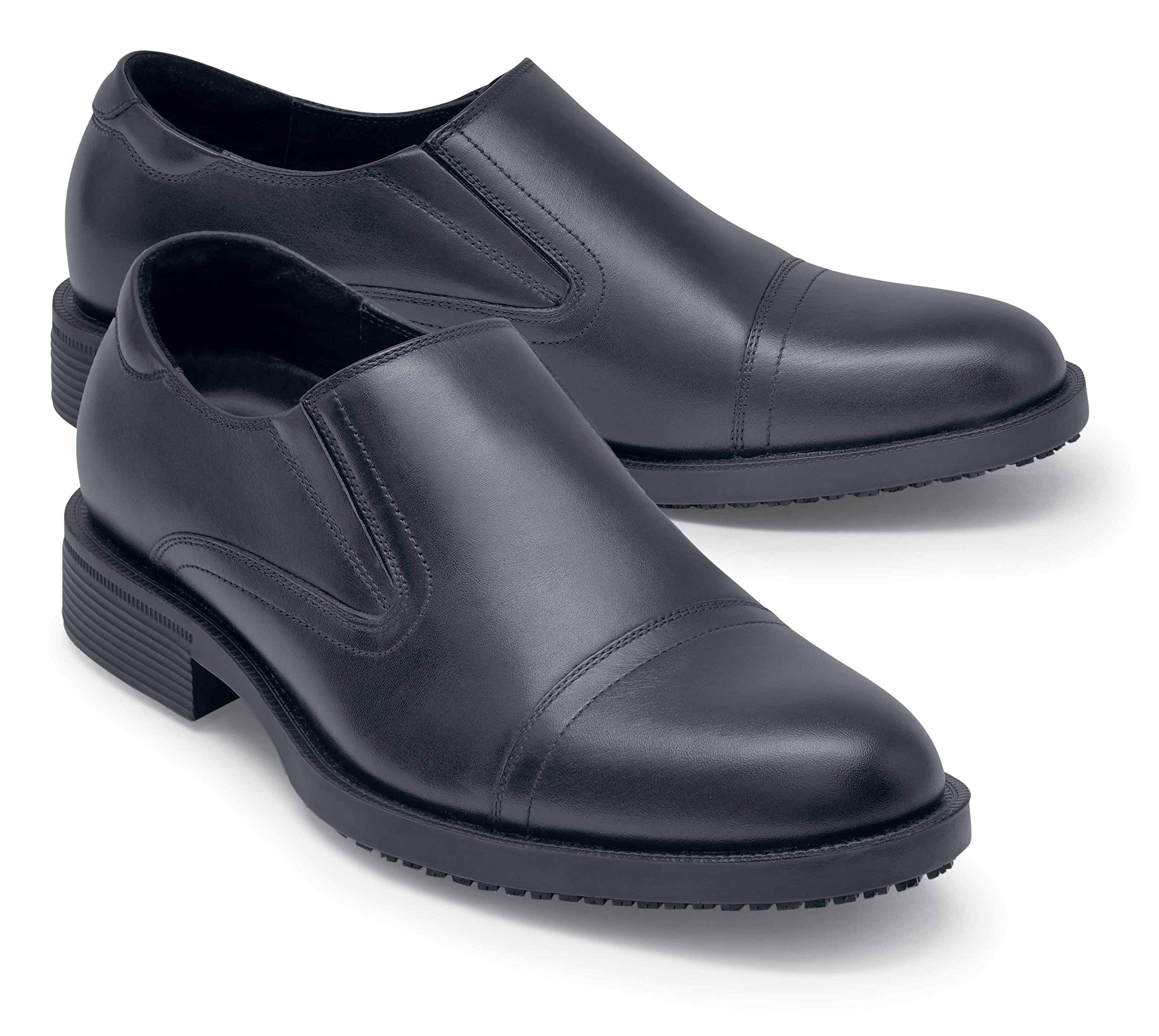 Shoes for Crews Chaussures Statesman - Chaussures en Cuir Confortables, Semelles intérieures rembourrées, Semelle antidérapante, Style Classique pour Le Bureau - pour Hommes