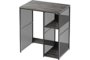 3-Tier Coffee Bar Cabinet with Mini Fridge Storage