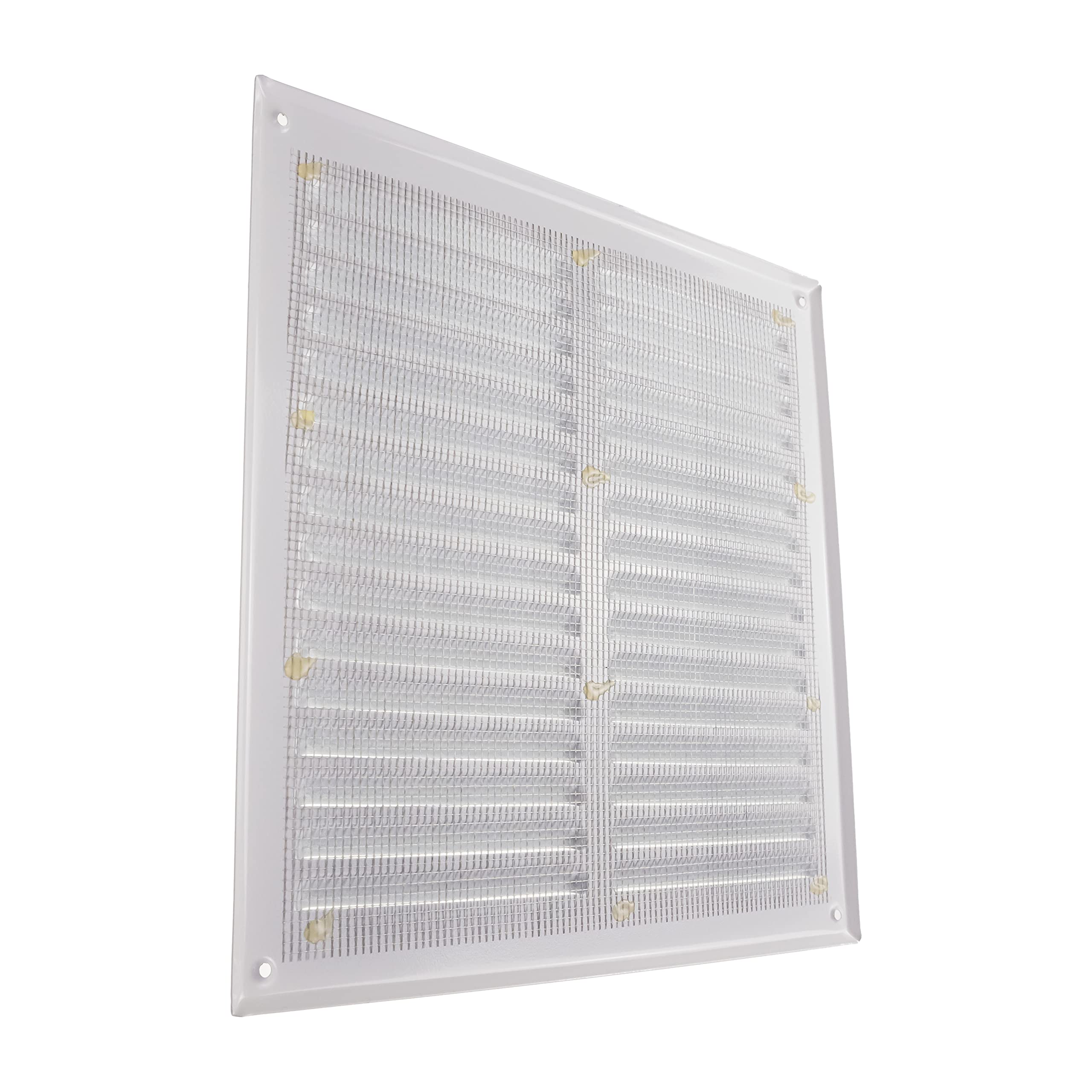 Vent Systems 295 x 295 mm / 11.61" x 11.61" Inch White Metal Soffit Air Vent Cover - Image 2