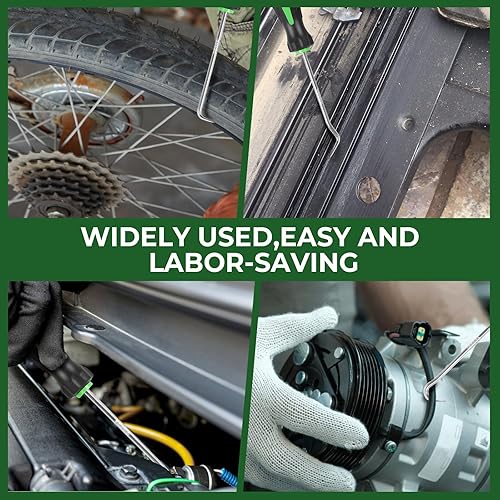 Miniatura 7 de FTIHTRY Juego de 8 piezas de púas y ganchos, juego de ganchos automotrices de precisión, sello de aceite para automóviljunta tórica, mini extractor