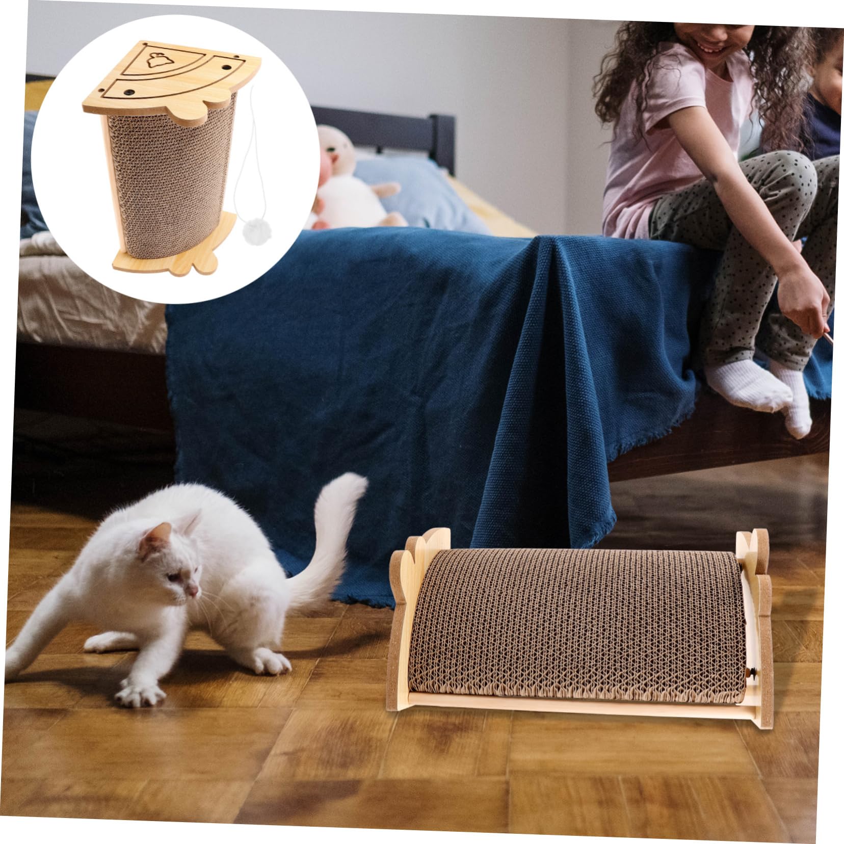 YARNOW Gato Rascador Almohadilla De Papel Corrugado Rascador para Gatitos Durable y Seguro