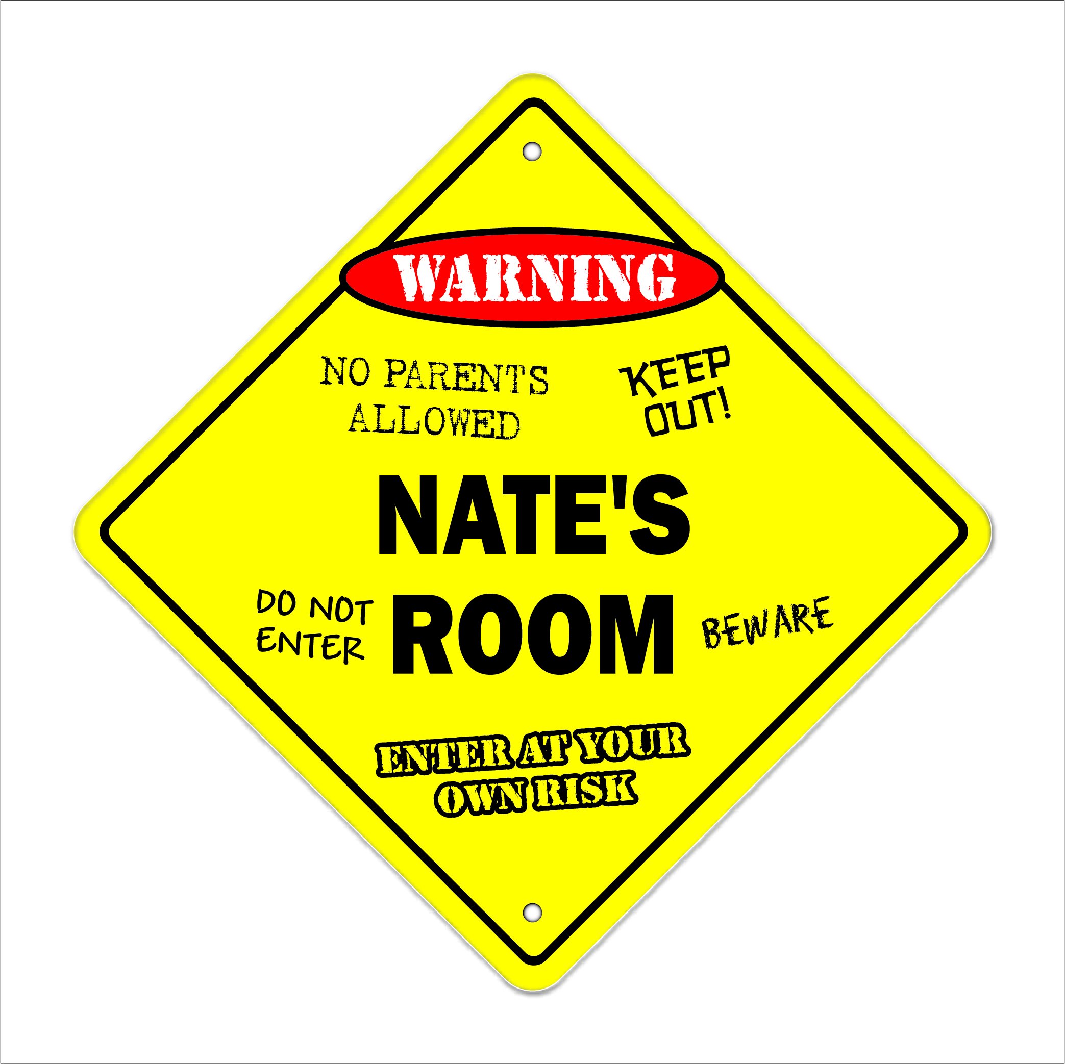 Sawyer's Room Sign Crossing Zone Xing