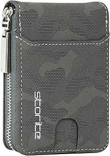 Storite PU Leather 9 Slot Vertical Credit Debit Card Holder Money Wallet Zipper Coin Purse for Men Women - (11.5 X 8 X 2Cm...