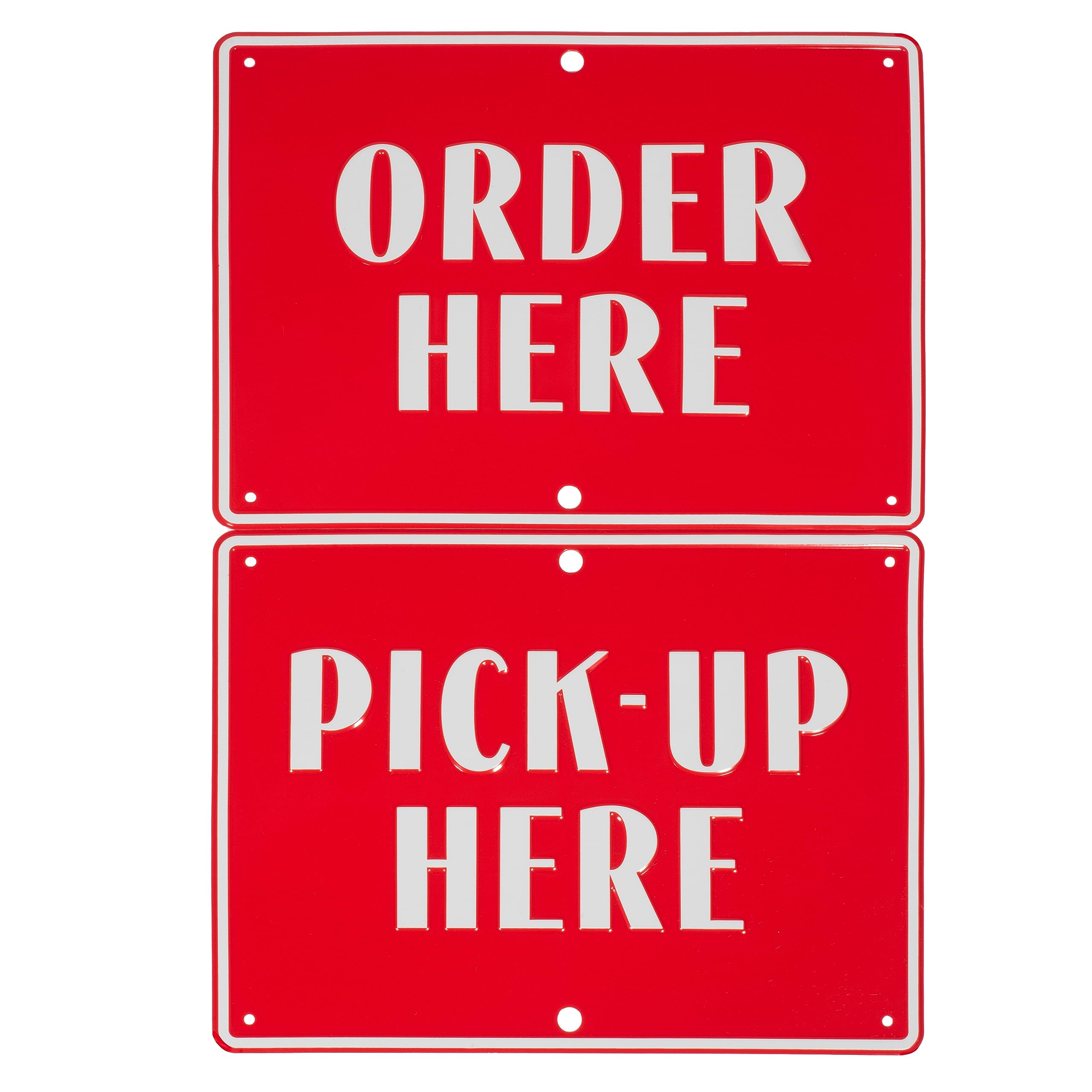 Custom Sign Order Here Sign - 6x12 Inch Aluminum For Retail & Drive ...