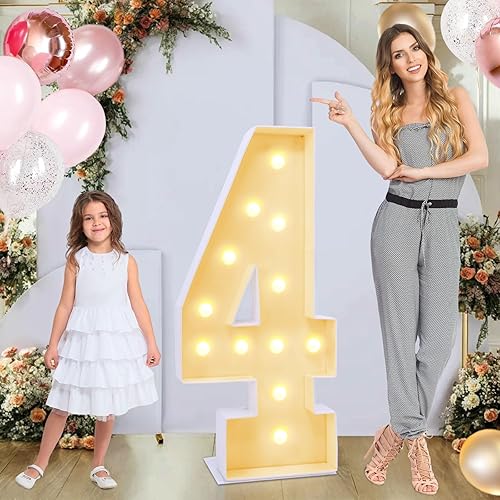 Miniatura 25 de Marquee de 4 pies para letras A, letras iluminadas "Marry Me", letras grandes iluminadas, marquesina grande multifuncional para letras de 4 pies de