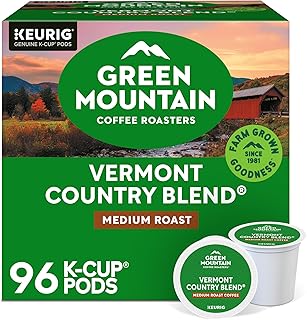 Green Mountain Coffee Roasters Vermont Country Blend Keurig Single-Serve K-Cup Pods, Medium Roast, 96 Count