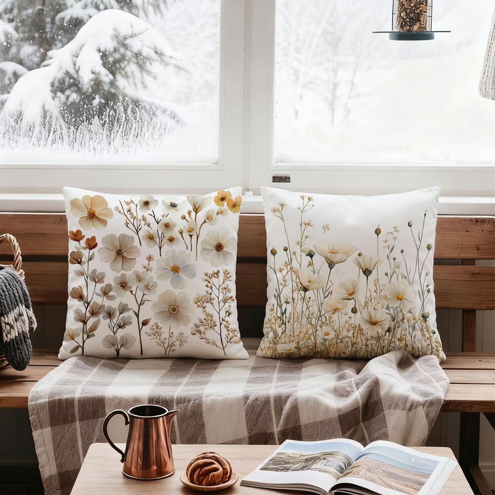 Pomarańczowy Poszewka 65x65 Beżowa Poszewka 65x65 Poduszka Sofa Pościel Poszewki Kwadratowe Poszewki Na Poduszki Zestaw 4 Ochraniaczy Na Szyję I Szyja, Do Ogrodu Sypialni E-369