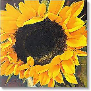 Stupell Industries Bold Yellow Summertime Sunflower Close Up Blossom Canvas Wall Art, Design By unknown