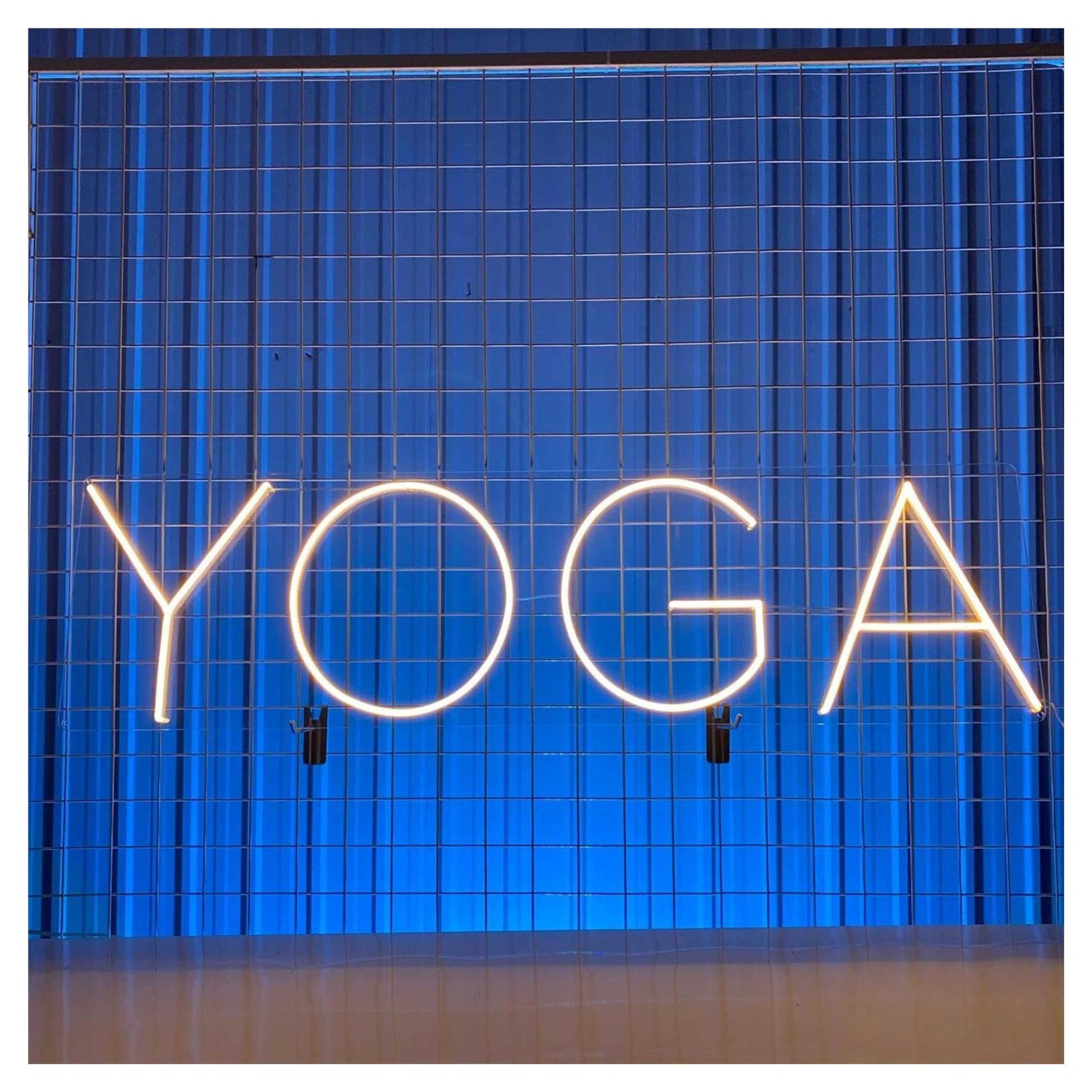 RONGCH Hanging Art Signs Yoga Neon Sign Studio Led Light Club Wall Home Storefront Window Display Business Entrance Decor 45cm