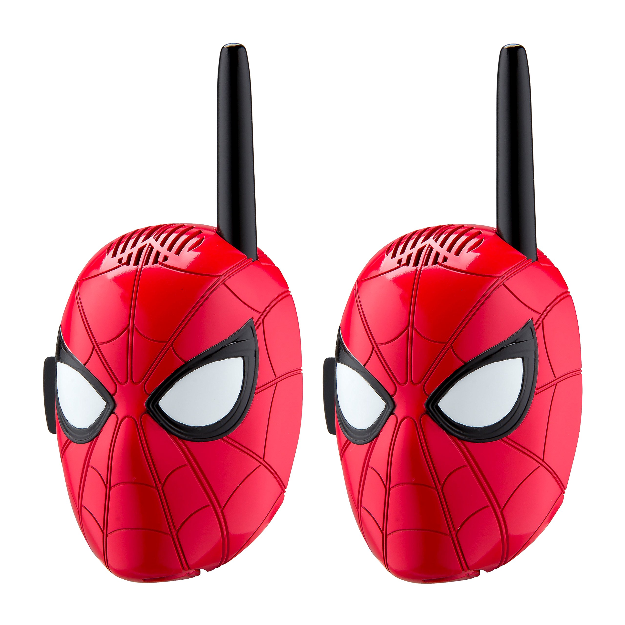 EKids Spiderman krótkofalówki dla dzieci, 2-kierunkowe radio dalekiego zasięgu z grafiką postaci i stylizacją, ręczne krótkofalówki dla dzieci, na zewnątrz, do wewnątrz, przygoda, gra, czerwone