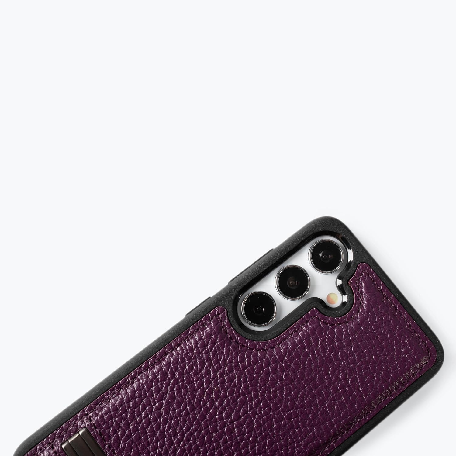 Snakehive Galaxy S24 Plus Metro Leather Case - Genuine Leather & Wireless Charging Compatible Cover with Kickstand - Real Leather Phone Case Compatible with Samsung Galaxy S24 Plus (Purple)