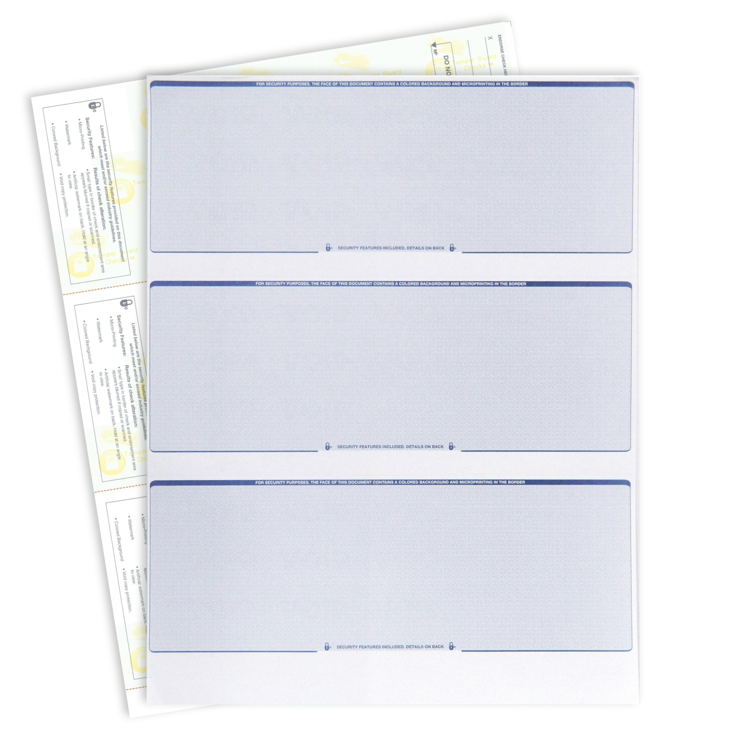 Snapklik.com : EnDoc Blank Check Paper Stock - 3 On A Page Business ...