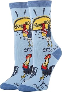 ooohyeah Women's Crew Funny Novelty Socks, City State Gifts Souvenirs, Crazy Fun Dress Socks, Shoe Size 5-10