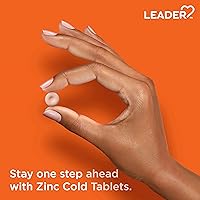 Vista 4 de Leader Comprimidos masticables de terapia de frío de zinc, suplemento de zinc homeopático sin somnolencia, reduce la duración y la gravedad