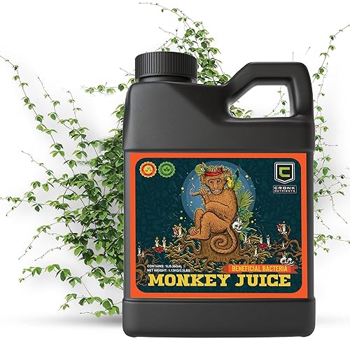 Cronk Nutrients Monkey Juice - Inoculante de raíz de bacilo - Solución orgánica para aumentar la salud de tus plantas - Potenciador de masa de