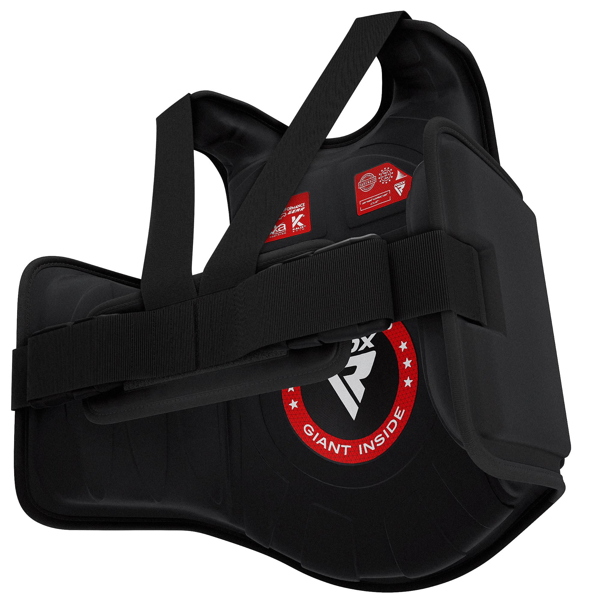 RDX Protector de Pecho Maya Hide Cuero Acolchado Ajustable para Muay Thai, Artes Marciales, Kickboxing