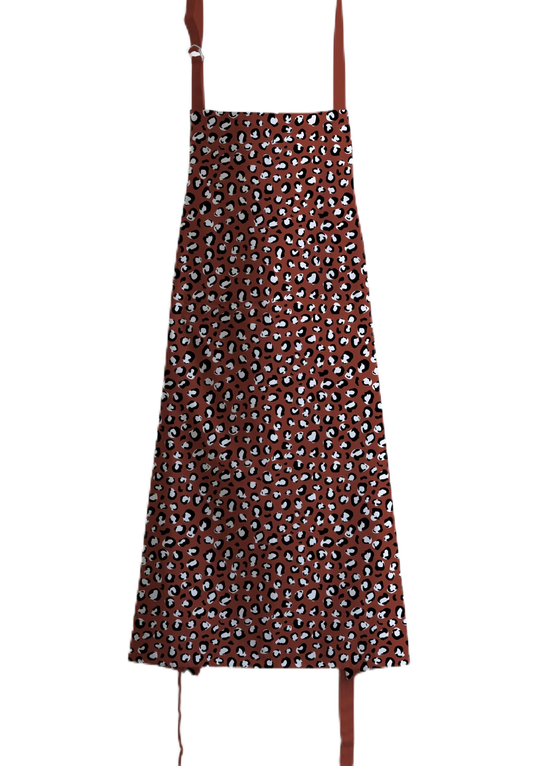SKANDA FAB Premium 100% Cotton Kitchen Apron With Center Pocket & Adjustable neck strap, Free Size - Unisex Apron Terracotta Brown (Printed) (B0CZ6WJCYY) Amazon Price History, Amazon Price Tracker