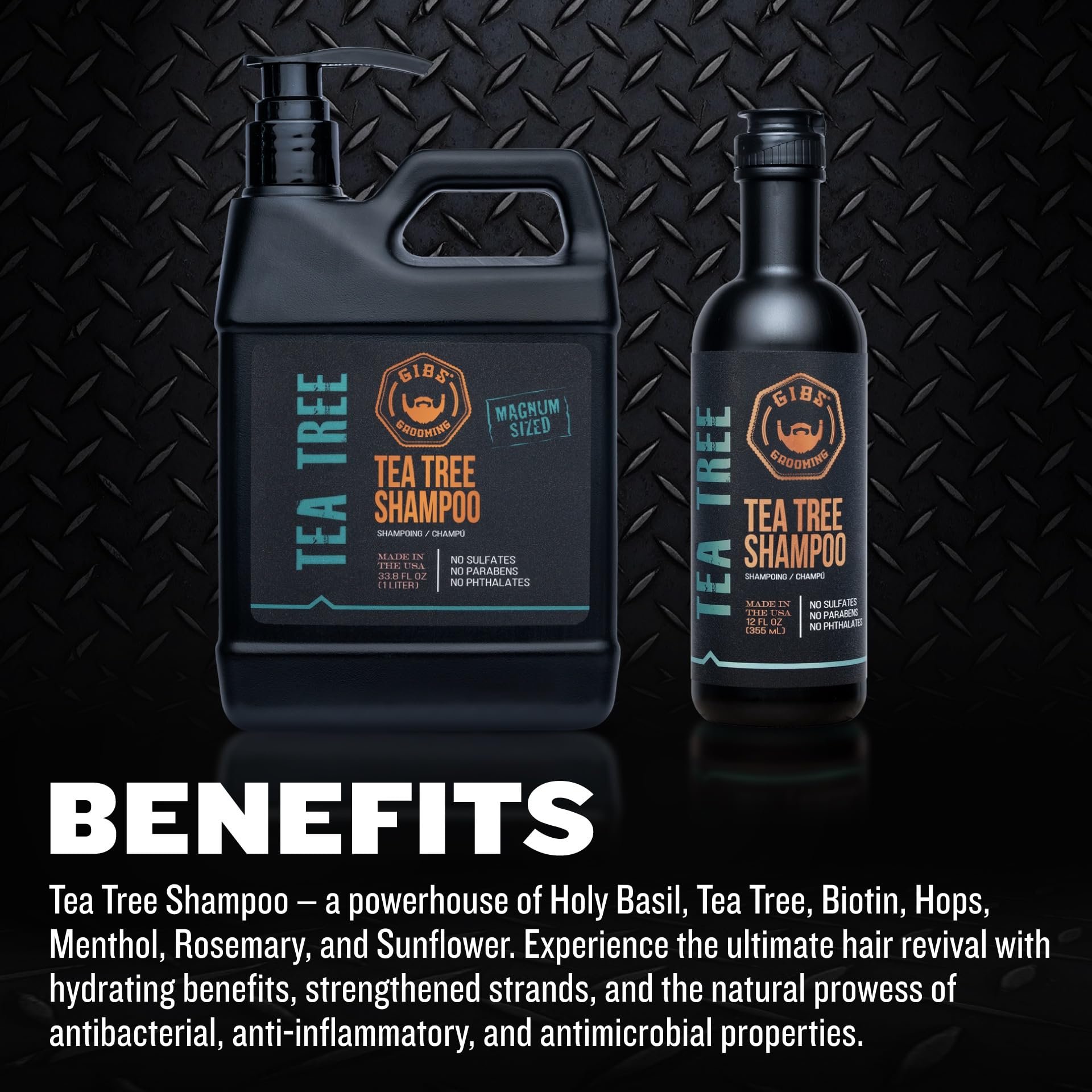 Gibs Grooming Tea Tree Shampoo and Conditioner Combo Box