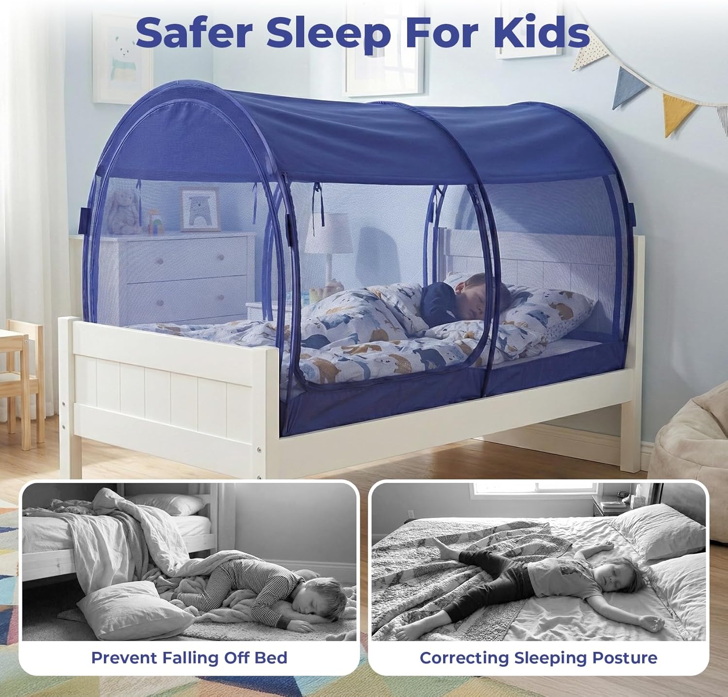 LEEDOR® Bed Tent Dream Tents Bed Canopy Shelter Cabin Indoor Privacy Warm Breathable Pop Up Twin/Full/Queen for Kids and Adult Patent Pending(Mattress Not Included)