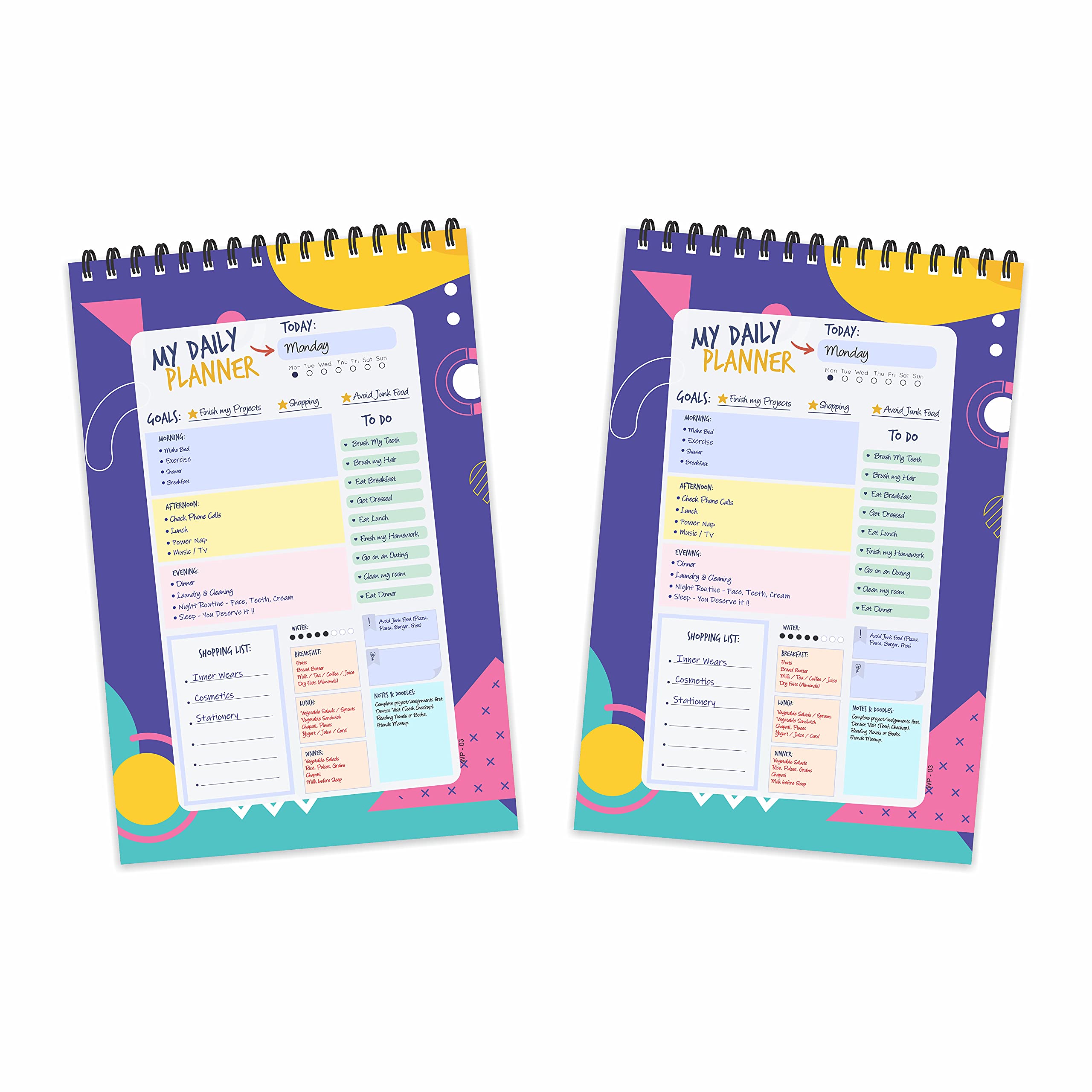 Buy ESCAPER Abstract Theme Daily Planner 20232024 (Pack of 2 Units A5 Size 8.5"L x 5.5"W