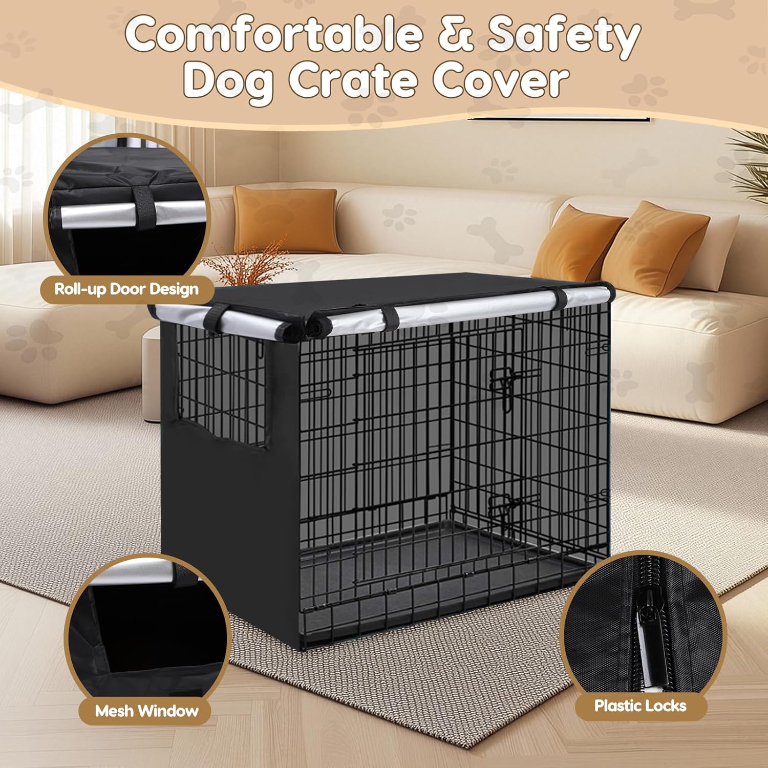 Ultimate Comfort & Protection: Review of the Rosvola 48 Inch Dog Crate Cover