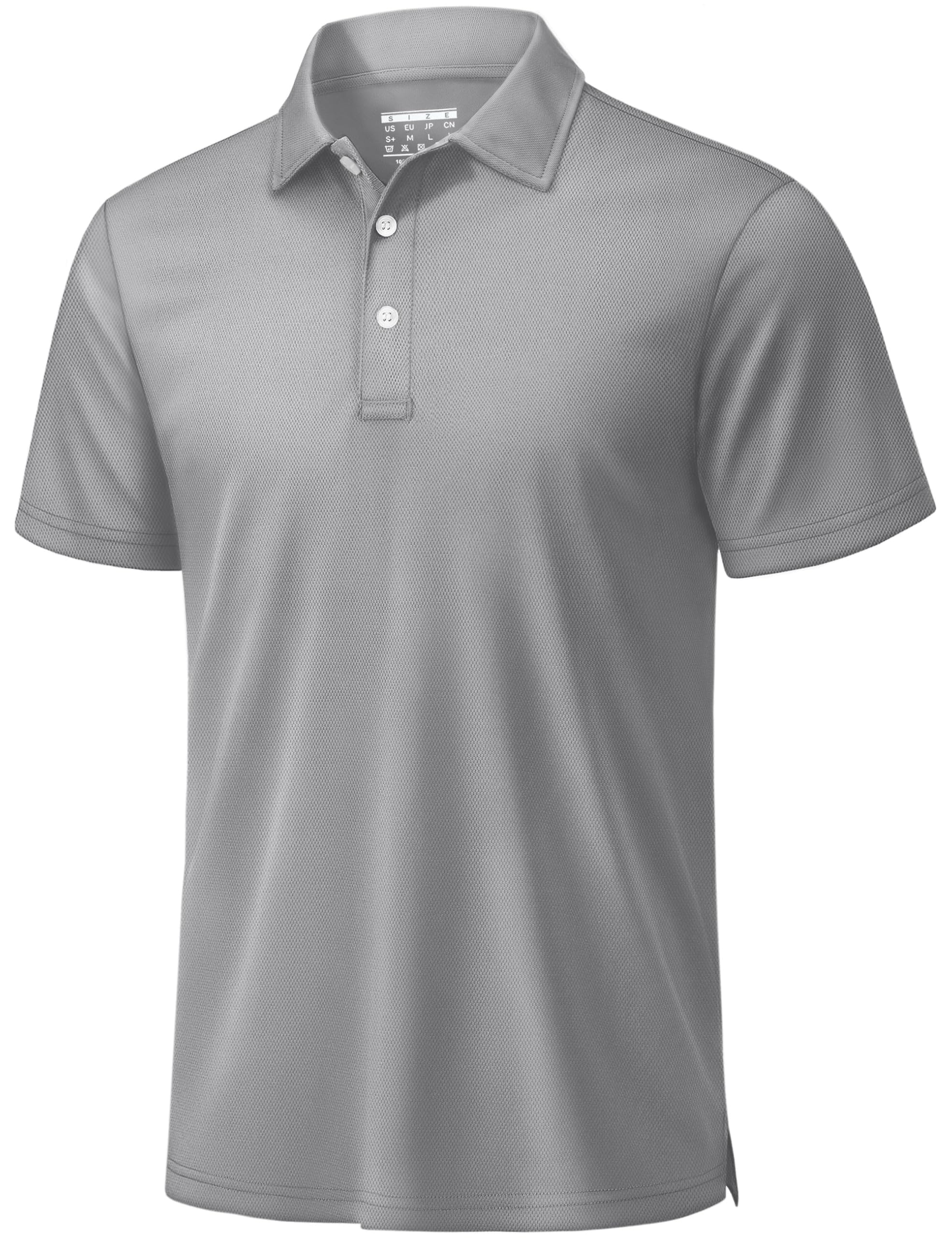 TACVASEN Poloshirt Herren Kurzarm Sommer Polo Shirt Männer Golf Polohemd Atmungsaktiv Funktionsshirt Basic Sport Shirt