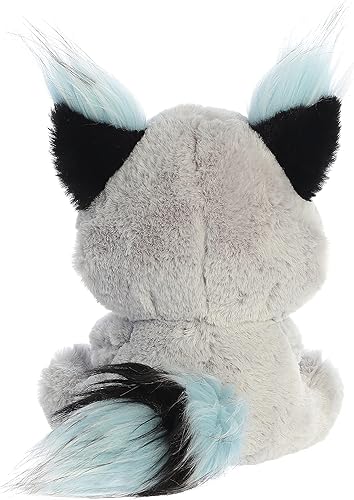 Miniatura 4 de Aurora Peluche de Rosette Raccoon encantado brillante - Juego imaginativo - Atractivo estético - Gris 10 pulgadas
