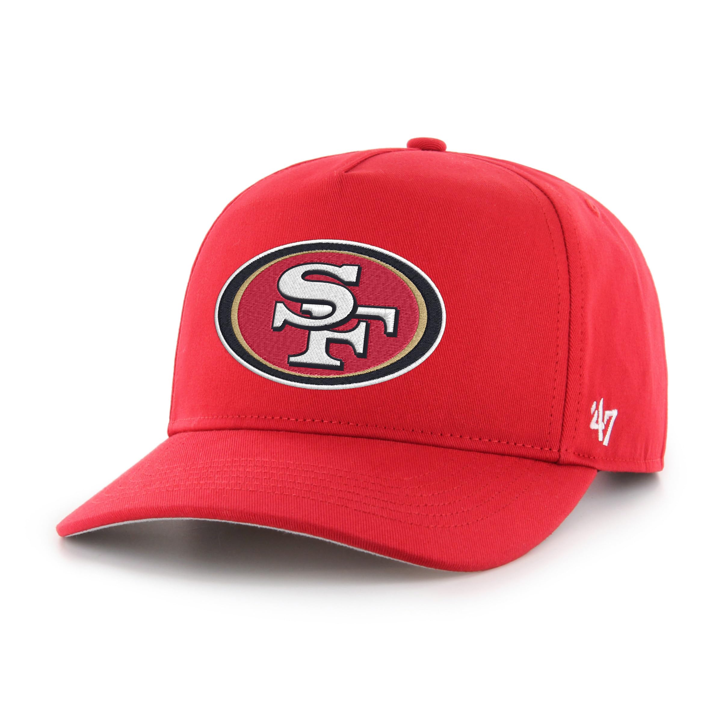 '47 NFL San Francisco 49ers Hitch RF - Berretto da baseball unisex, con cinturino regolabile Snapback, Colore: rosso, Taglia unica